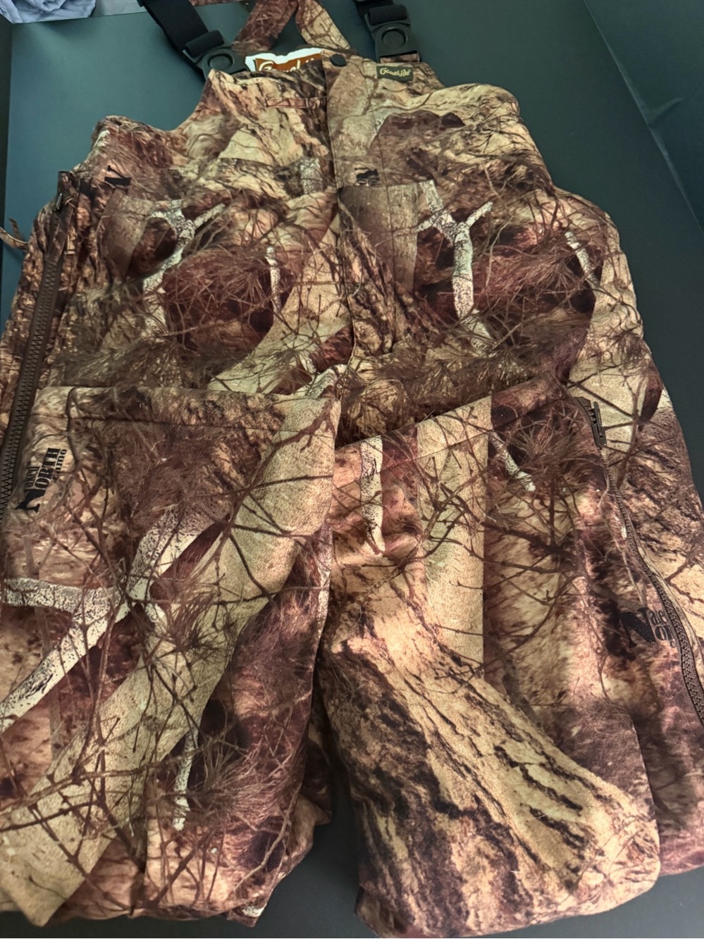 Gamehide Camouflage Insulated Hunting Bibs Youth Large